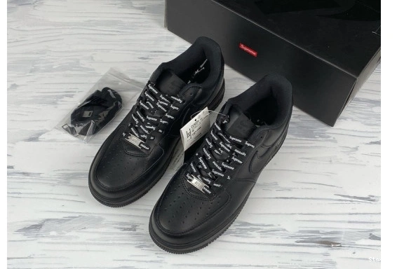 Low  Air 1 CU9225-001 Supreme Black Force Nike  0813